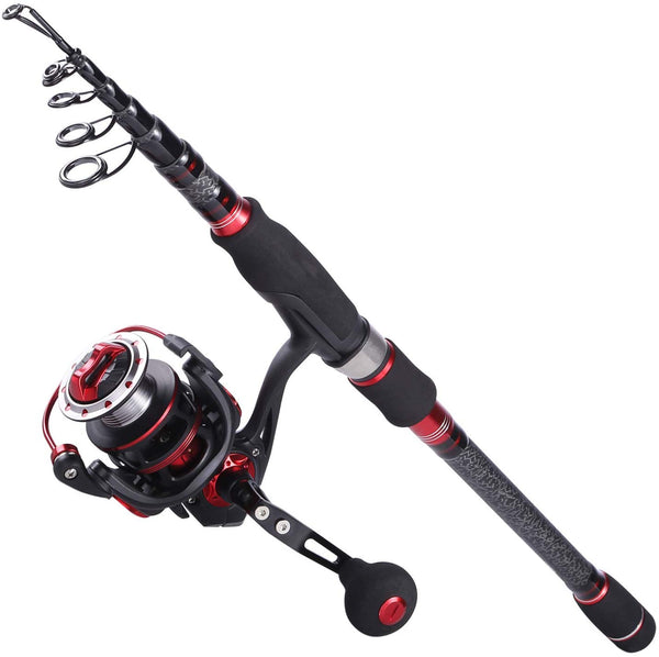 Sougayilang Telescopic Fishing Rod and Reel Combos with