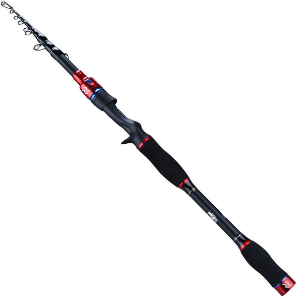 Sougayilang Telescopic Fishing Pole Baitcasting Rod Portable Medium C -  Sougayilang