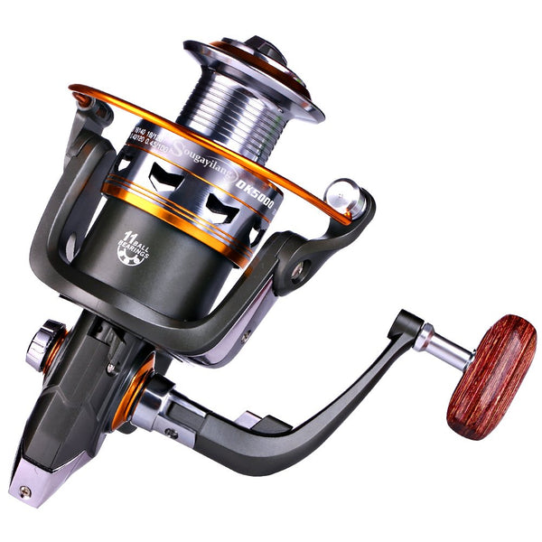 Ouzhoub Fishing Reel,Cadence Spinning Reel, Spinning Fishing Reel 13+1  Bearings Left Right Interchangeable Handle for Saltwater Freshwater Fishing  Gea - リール