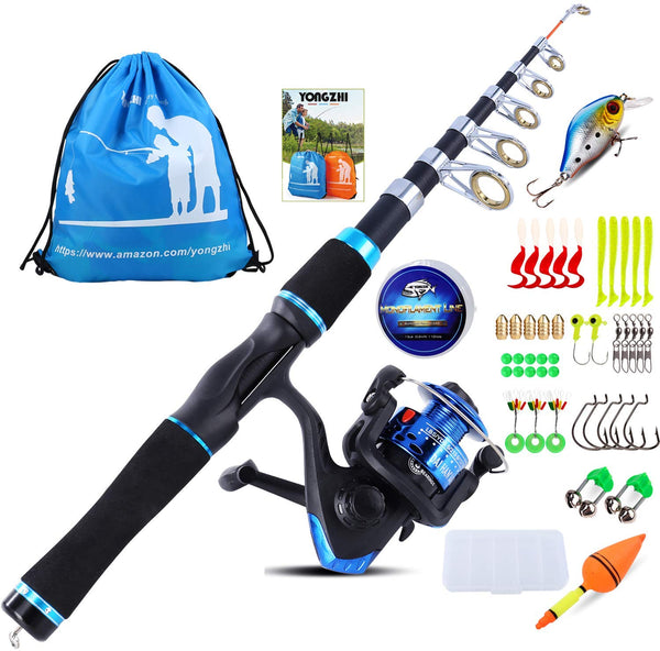Portable Fishing Pole Child Fishing Rod and Reel Combos with