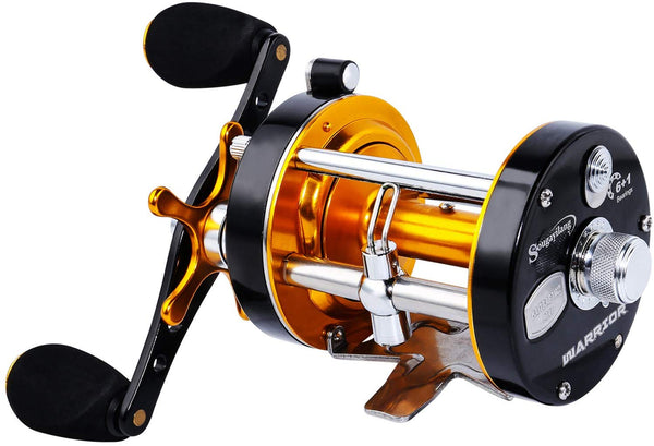 Sougayilang Trolling Reel Level Wind Conventional Reel Graphite Body