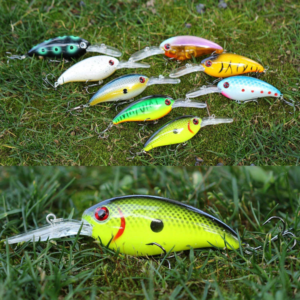 Fishing Lures Shallow Deep Diving Swimbait Crankbait Fishing Wobble Multi  Jointed Hard Baits for Bass Trout Freshwater and Saltwater - 3D Eyes Bionic Fishing  Bait 