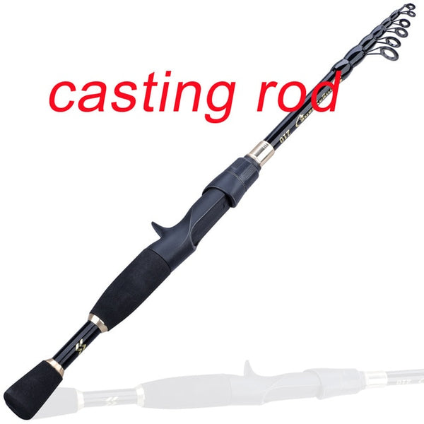 Sougayilang 1.8M 2.1M 2.4M Portable Telescopic Fishing Rods Carbon