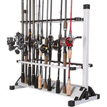 One Bass Fishing Rod Rack Metal Aluminum Alloy Portable Fishing Rod Holder  Fishing Rod Organizer for All Type Fishing Pole, Hold Up to 24 Rods