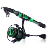 Sougayilang Spinning Rod and Reel Combo 1.8-3.3m Portable Telescopic  Fishing Rod and 1000-5000 Reel for Freshwater Fishing Pesca