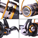 Sougayilang Trolling Fishing Reels TAL40L Serie Aluminum Spool 4.1:1 Gear  Ratio Eccentric Lever Reel Drum Fishing Reel Pesca