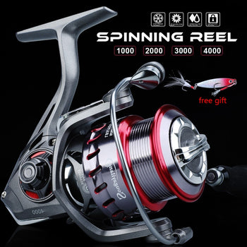 Sougayilang Fishing Reel - 5.2:1 High Speed Spinning Reel Lightweight  11+1BB Ultra Smooth 